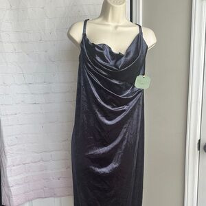 RYEGRASS Elegant Dark Blue Dress